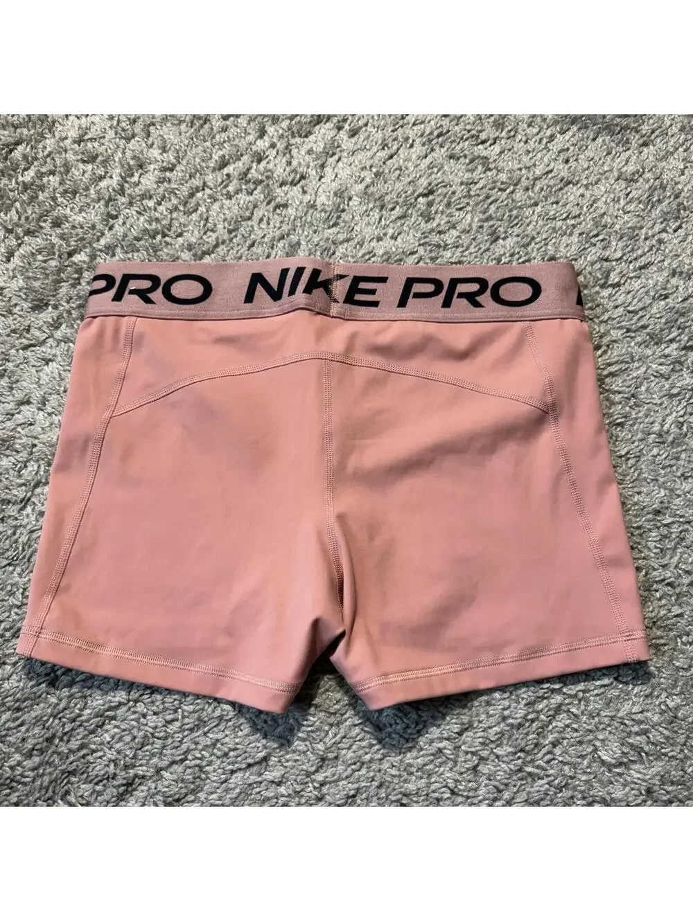 Nike Pro Women’s 3'' Volleyball/Yoga Shorts Red Stardust/Black CZ9857 Pink Large - Picture 8 of 8